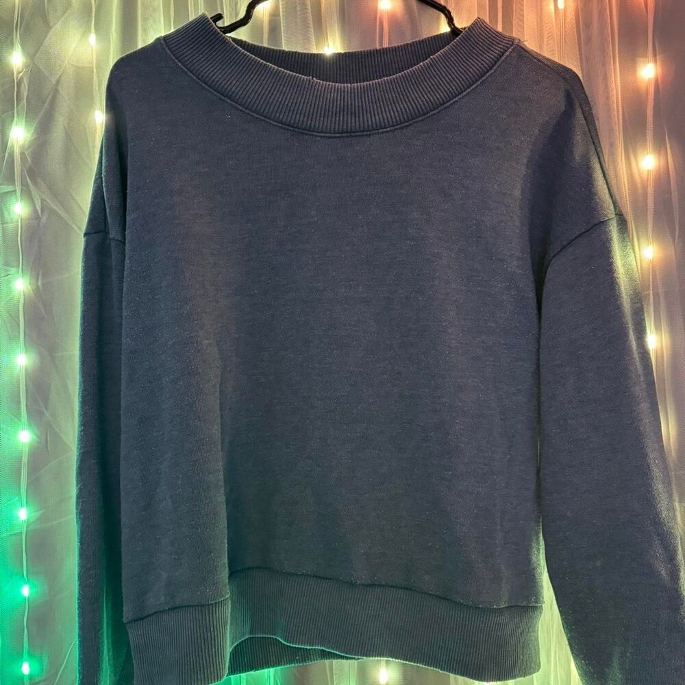 Aerie Women's Grey and Blue Jumper